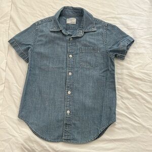 Crewcuts short sleeve chambray shirt